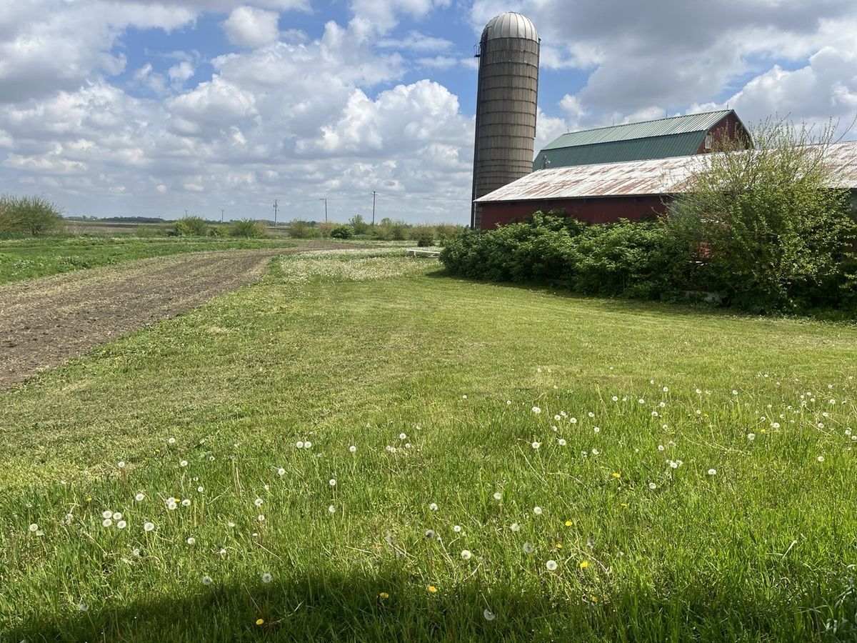 1930s dairy barn with silo